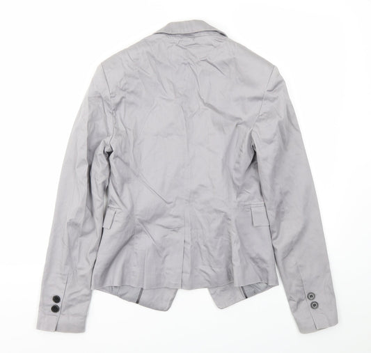 New Look Womens Grey Jacket Blazer Size 10