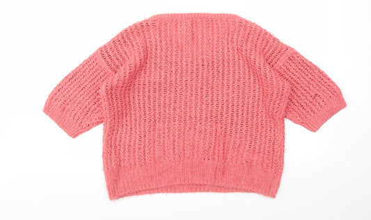 F&F Womens Pink Pullover Jumper Size 18