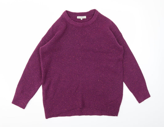 Womens UK Size 12 Nutmeg Purple Pullover Jumper