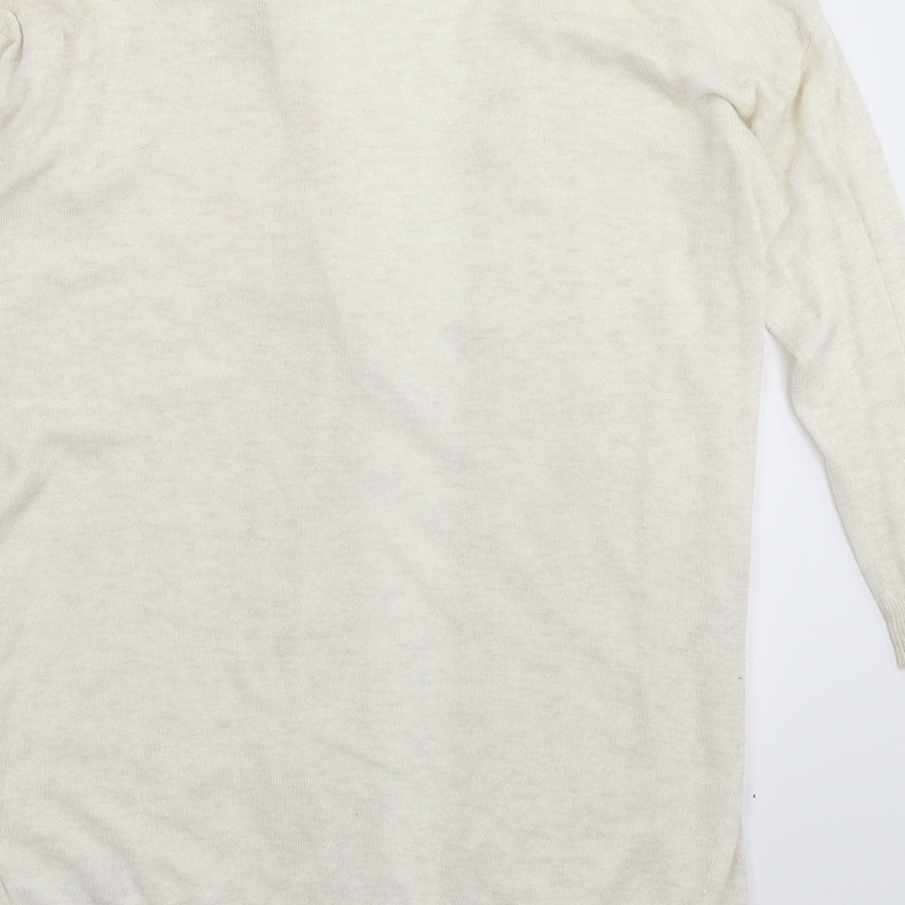 Dorothy Perkins Womens Grey Knit Cardigan Jumper Size 8