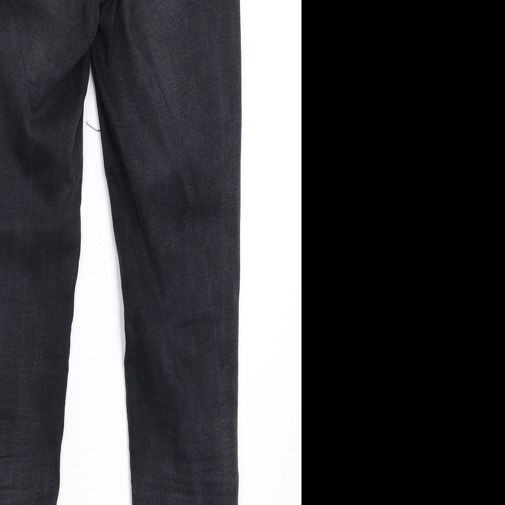 New Look Womens Black Floral Denim Jegging Jeans Size 6 L25 in