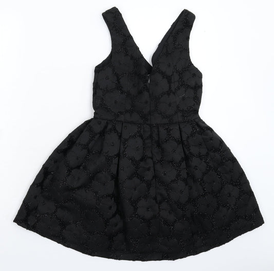 Topshop Womens Black Mini Size S