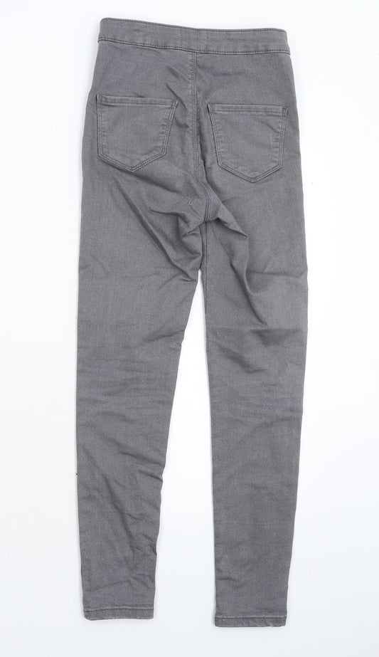 Miss Selfridge Womens Grey  Denim Jegging Jeans Size 10 L25 in
