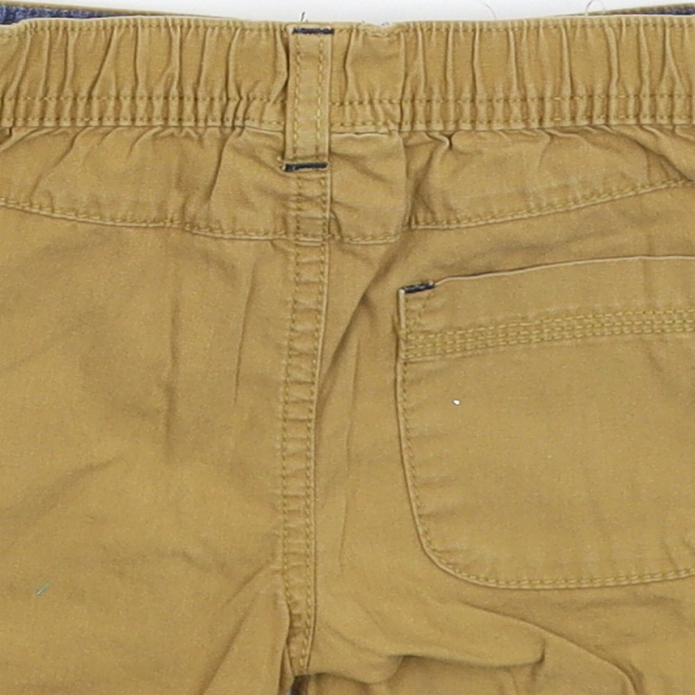 Brand and care label for Next Baby Beige Cropped Trousers, size 9-12, Months