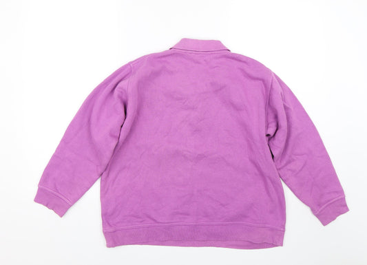 EWM Womens Purple Pullover Jumper Size M