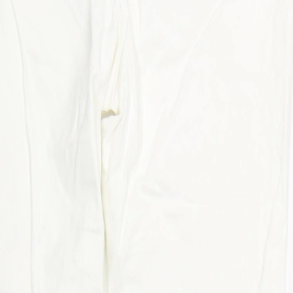 George Womens White Denim Straight Jeans Size 10 L28 in