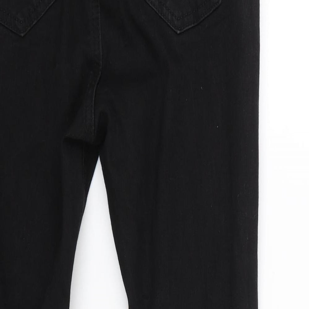 Missguided Womens Black Denim Skinny Jeans Size 6 L24.5 in