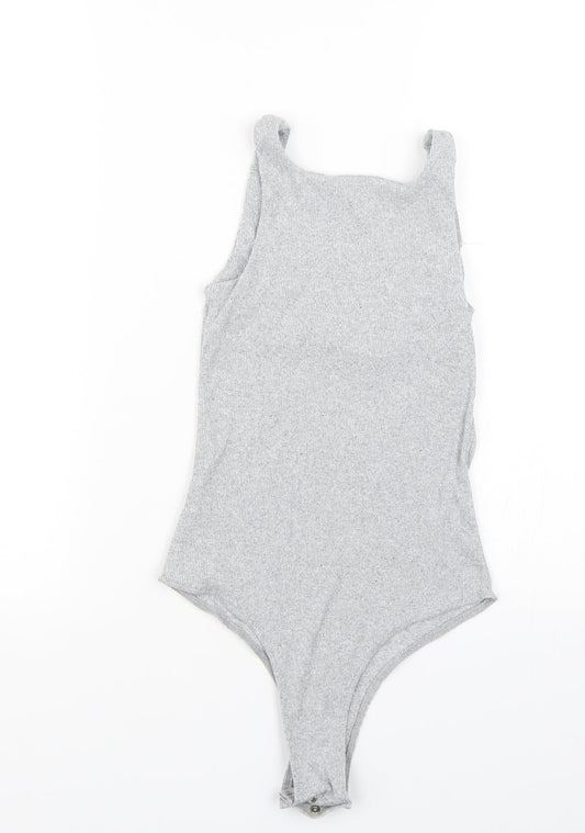 I SAW IT FIRST Womens Grey Striped Wrap Tank Size 6