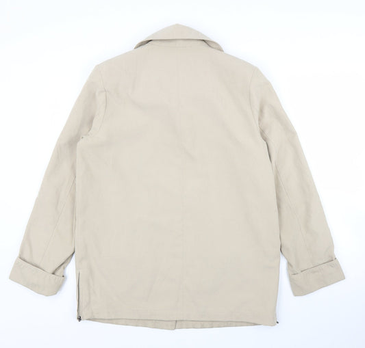 Womens UK Size 10 Finesse Beige Overcoat