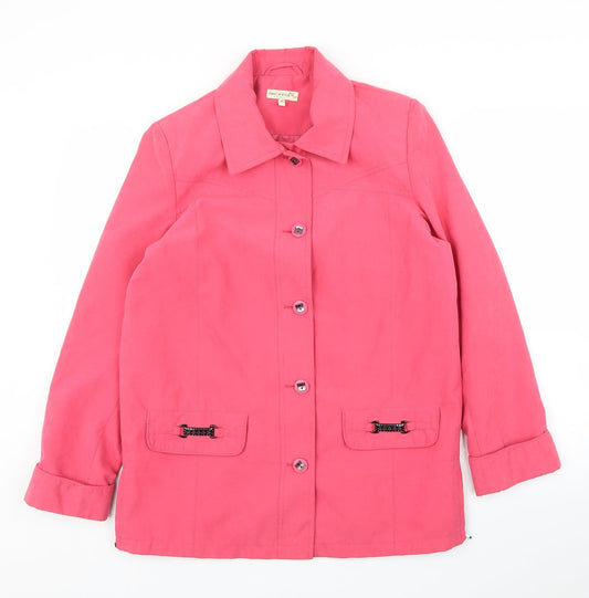 Womens UK Size 10 First Avenue Pink Overcoat