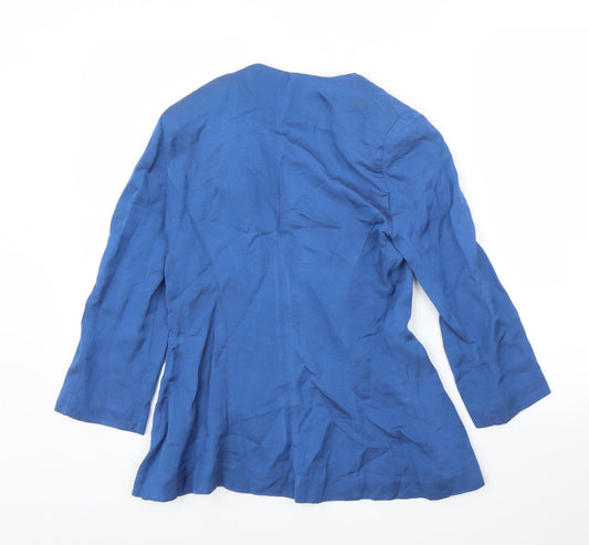 Hong Womens Blue Cardigan Jumper Size M - Jacket