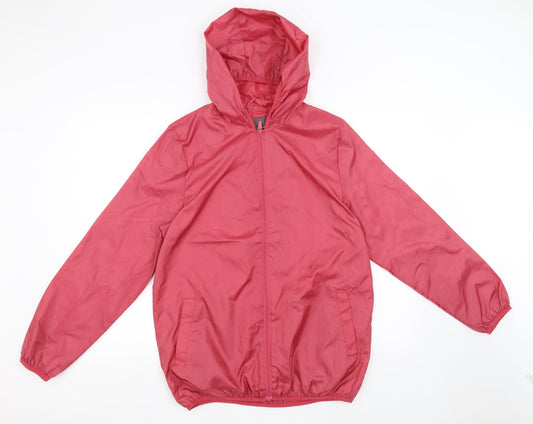 Womens UK Size XS Primark Red Windbreaker Coat