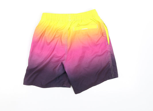 River Island Boys Multicoloured Striped Sweat Shorts Size XS