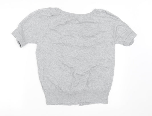 Dorothy Perkins Womens Grey Cardigan Jumper Size 12