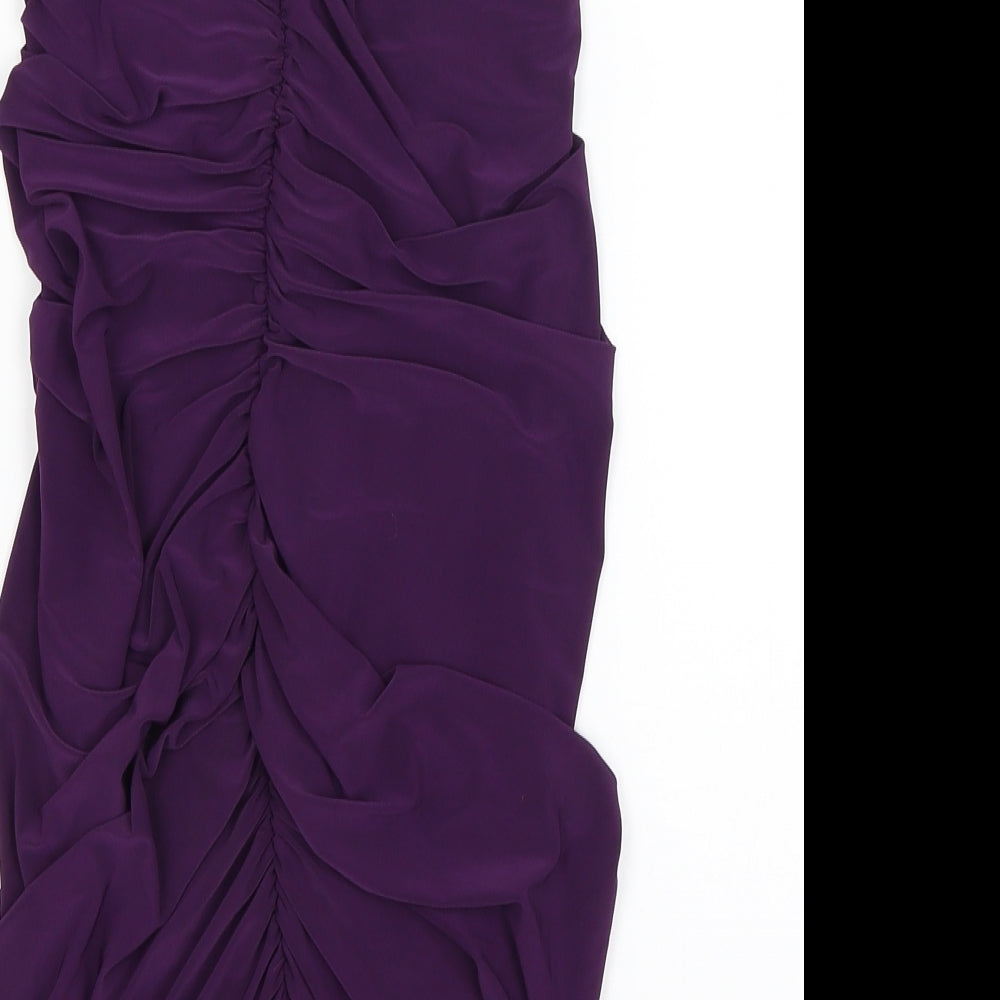 Preworn Womens Purple Bodycon Size 10