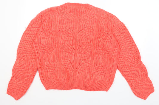 Eksept Womens Red Pullover Jumper Size L