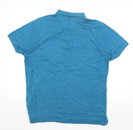 TEX Mens Blue Polo Size L