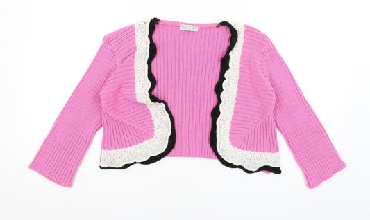La Zazies Womens Pink Wrap Jumper Size S