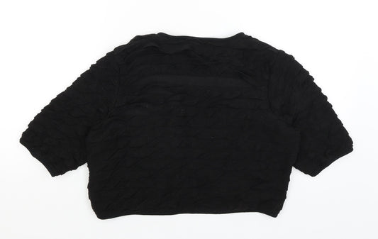 Womens UK Size 16 Per Una Black Wrap Jumper