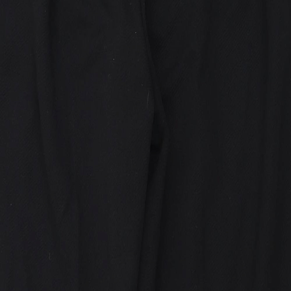 Womens UK Size 30 in Preworn Regular Fit Black Trousers