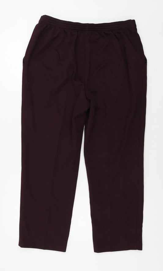 Womens UK Size 32 in Preworn Regular Fit Purple Trousers