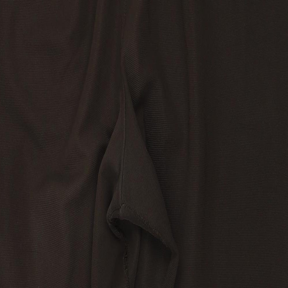 Womens UK Size XL Preworn Regular Fit Brown Trousers