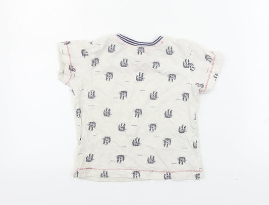 Matalan Boys White Basic T-Shirt Size 2-3 Years