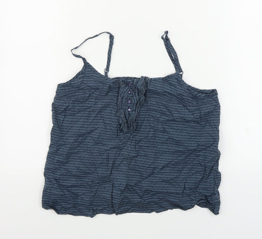 Womens UK Size 12 La Redoute Blue Basic Blouse