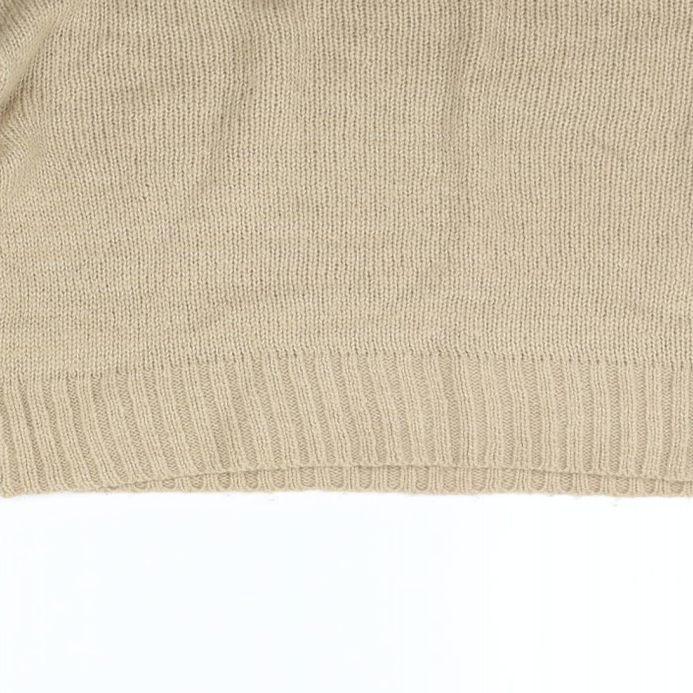 Womens UK Size S New Look Beige Pullover Jumper