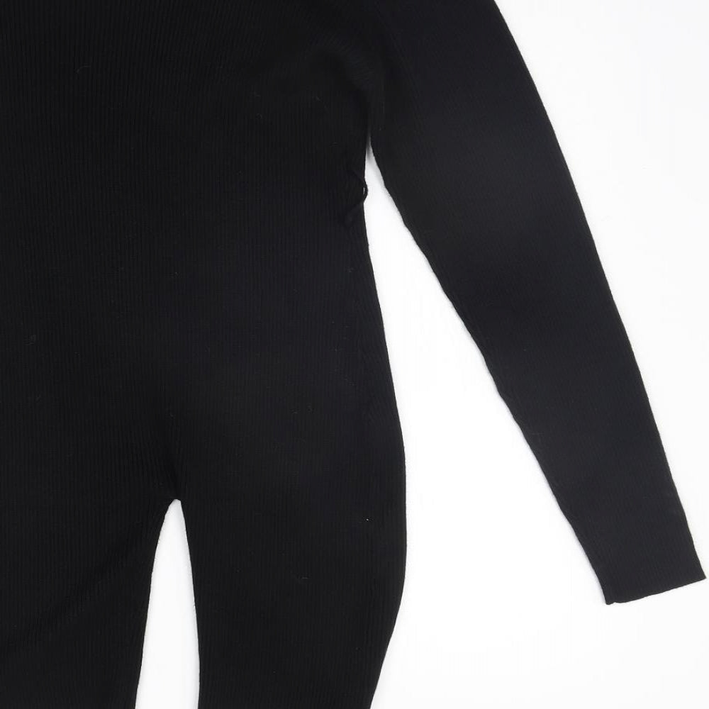 PRETTYLITTLETHING Womens Black   Jumpsuit One-Piece Size L