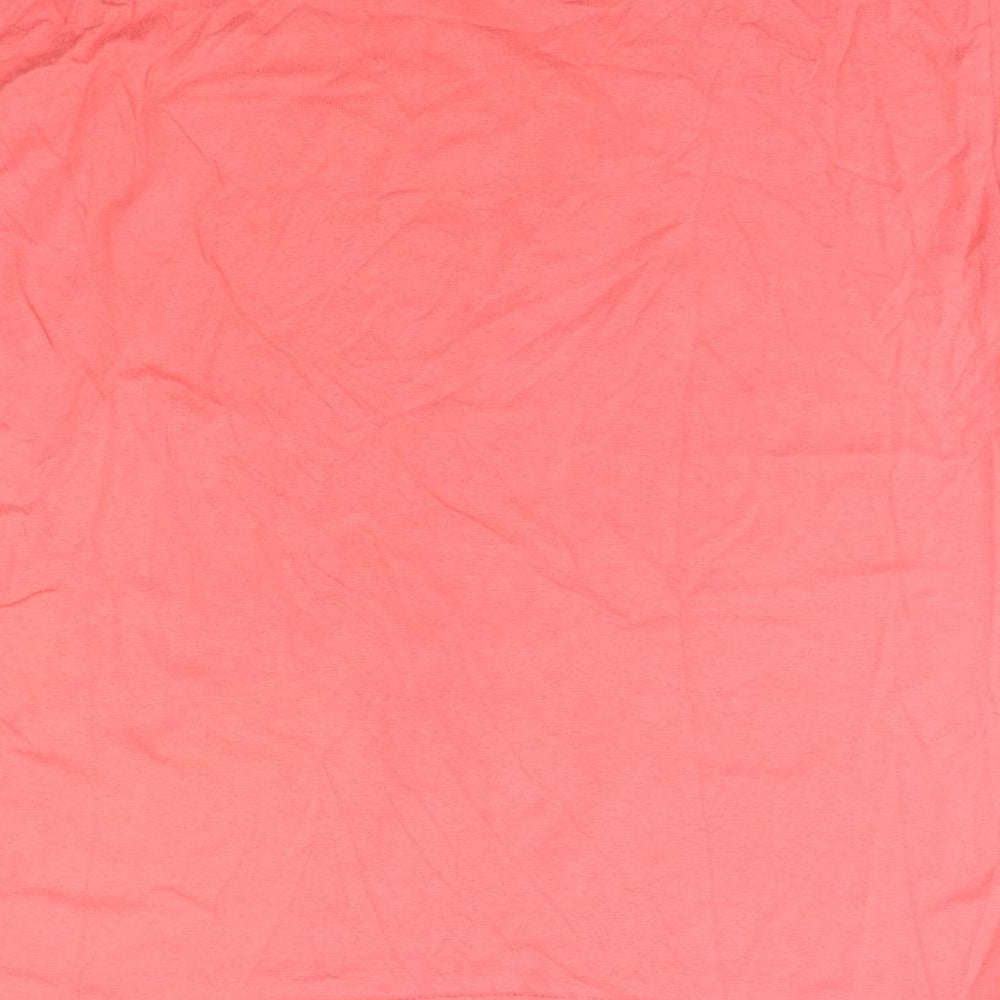 Womens UK Size L Gildan Pink Basic T-Shirt