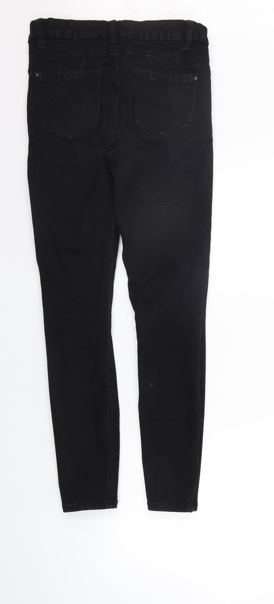 Womens UK Size 12 deniem co Regular Fit Straight Black Jeans