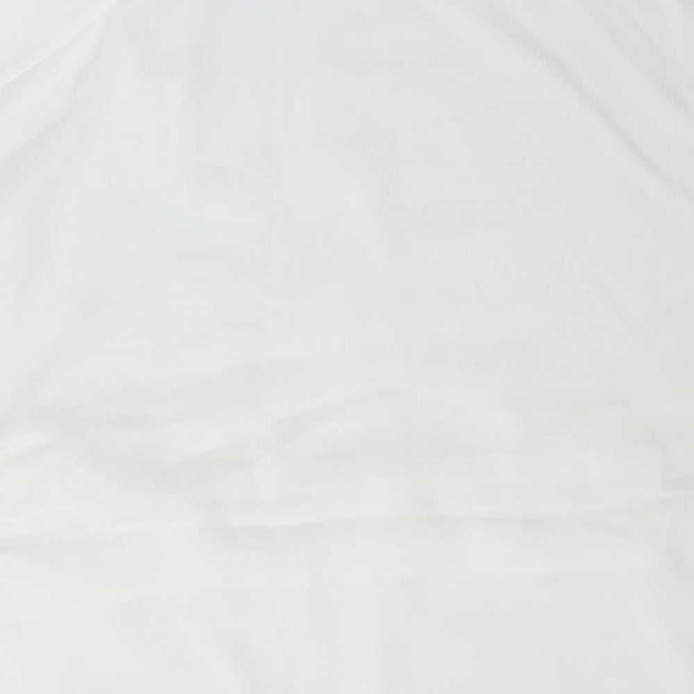 Womens UK Size 20 BHS White Basic Button-Up