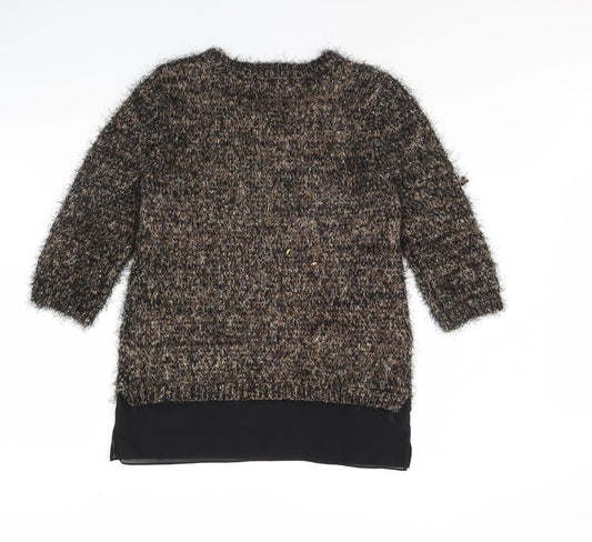 Womens UK Size 12 Definitions Brown Pullover Jumper