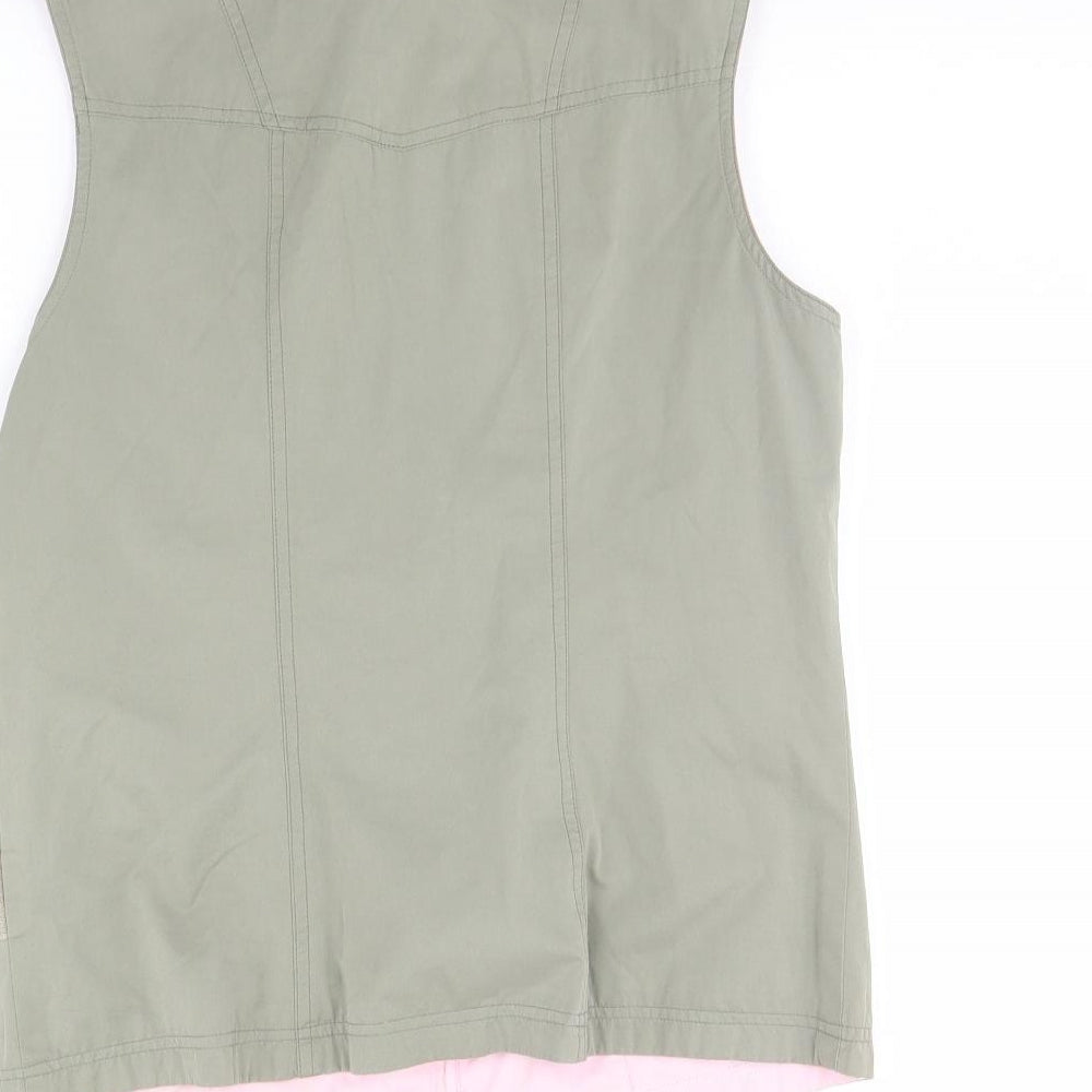 Womens UK Size 12 Preworn Green Gilet