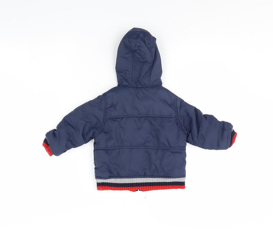 Mini Mode Boys Blue Jacket Size 6-9 Months
