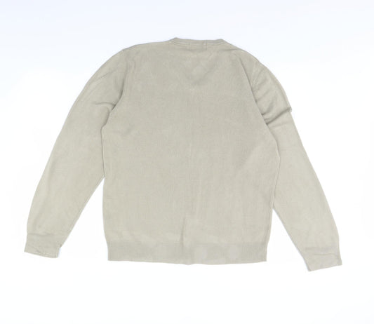 m&s Mens Green Pullover Jumper Size L