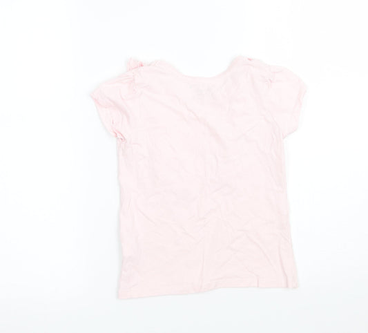 Priark Girls Pink Basic T-Shirt Size 6-7 Years