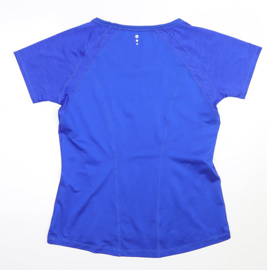 TU Womens Blue Basic T-Shirt Size L