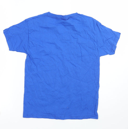 Fruit of the Loom Boys Blue Basic T-Shirt Size 7-8 Years