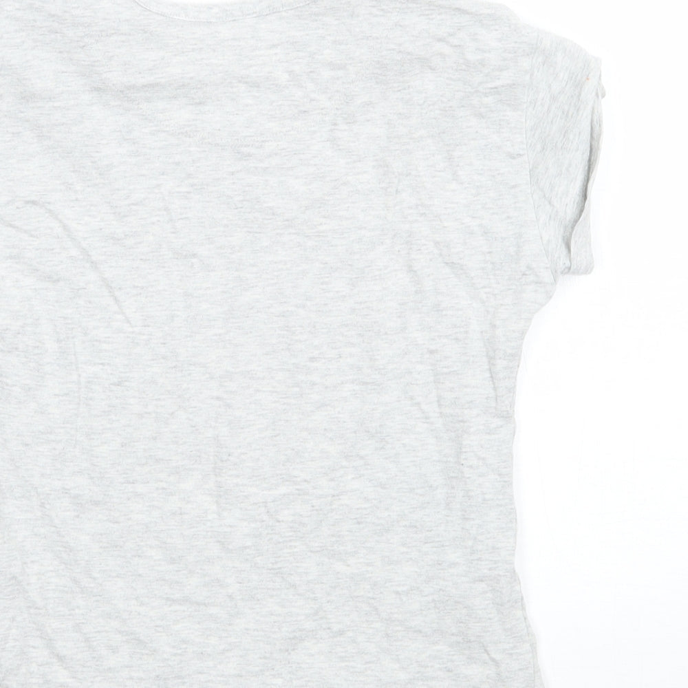 Marks and Spencer Girls Grey Basic T-Shirt Size 5-6 Years