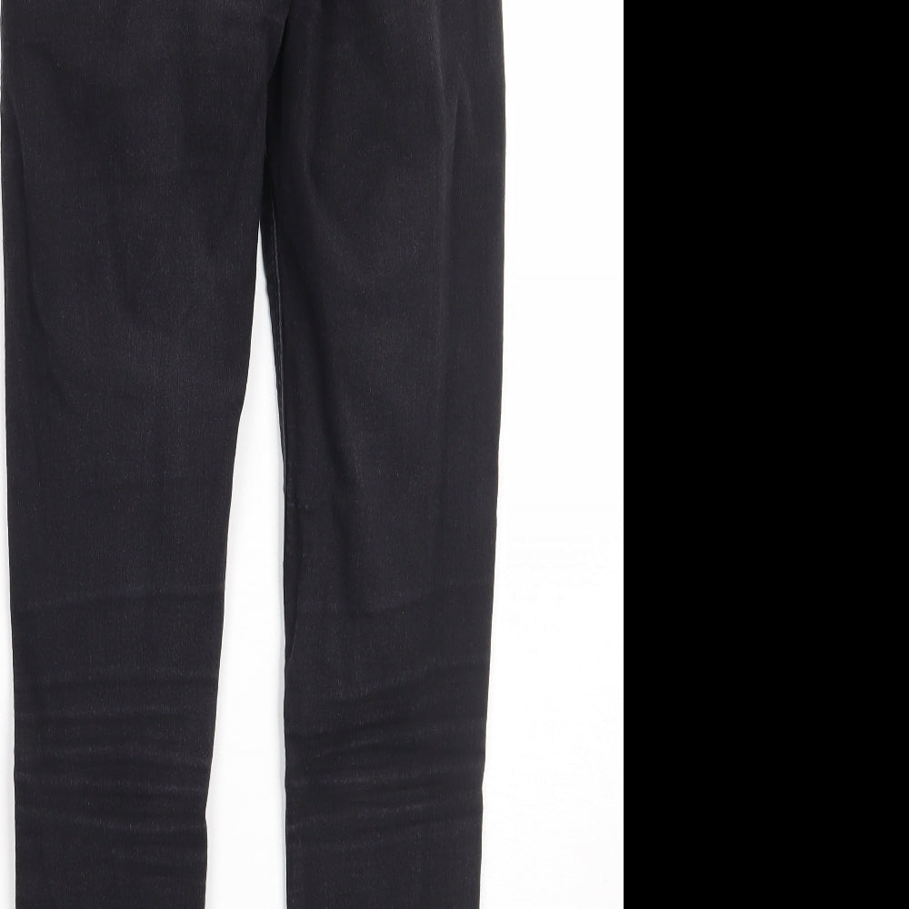 Topshop Womens Black Skinny Jeans Size 6 L27 in