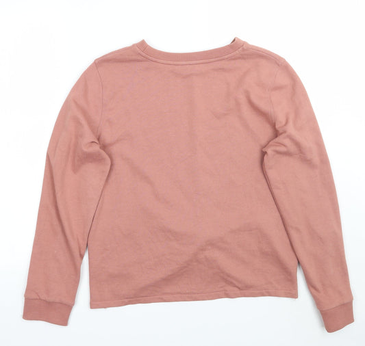 The jersey collection Womens Pink Pullover Jumper Size L