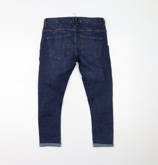 Womens UK Size 30 Preworn Regular Fit Skinny Blue Jeans