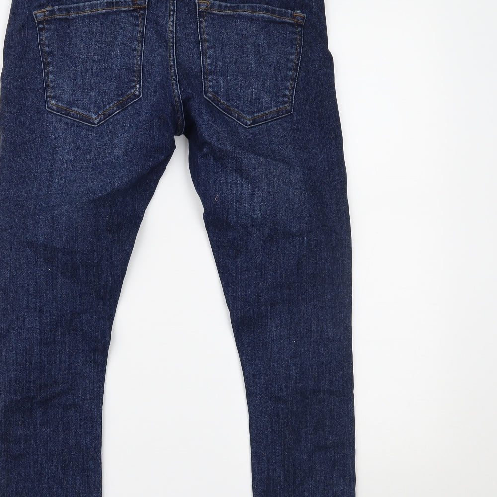 Womens UK Size 30 Preworn Regular Fit Skinny Blue Jeans