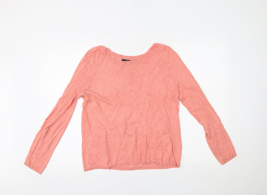 Womens UK Size S Gap Pink Basic T-Shirt