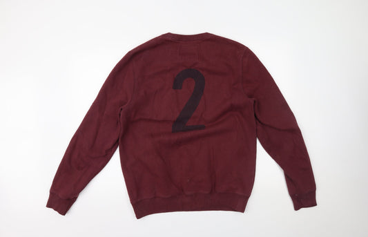 Jack Wills Mens Red Pullover Jumper Size L