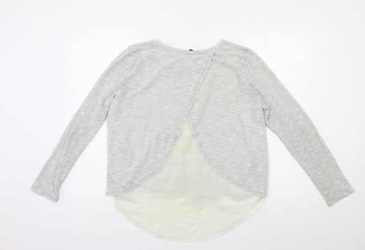 New Look Womens Grey Pullover Jumper Size 10