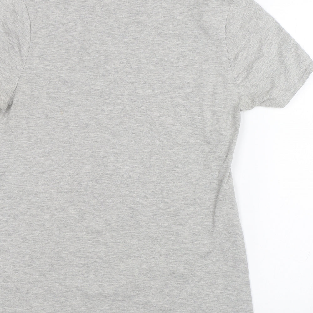Womens UK Size S Parisian Grey Basic T-Shirt