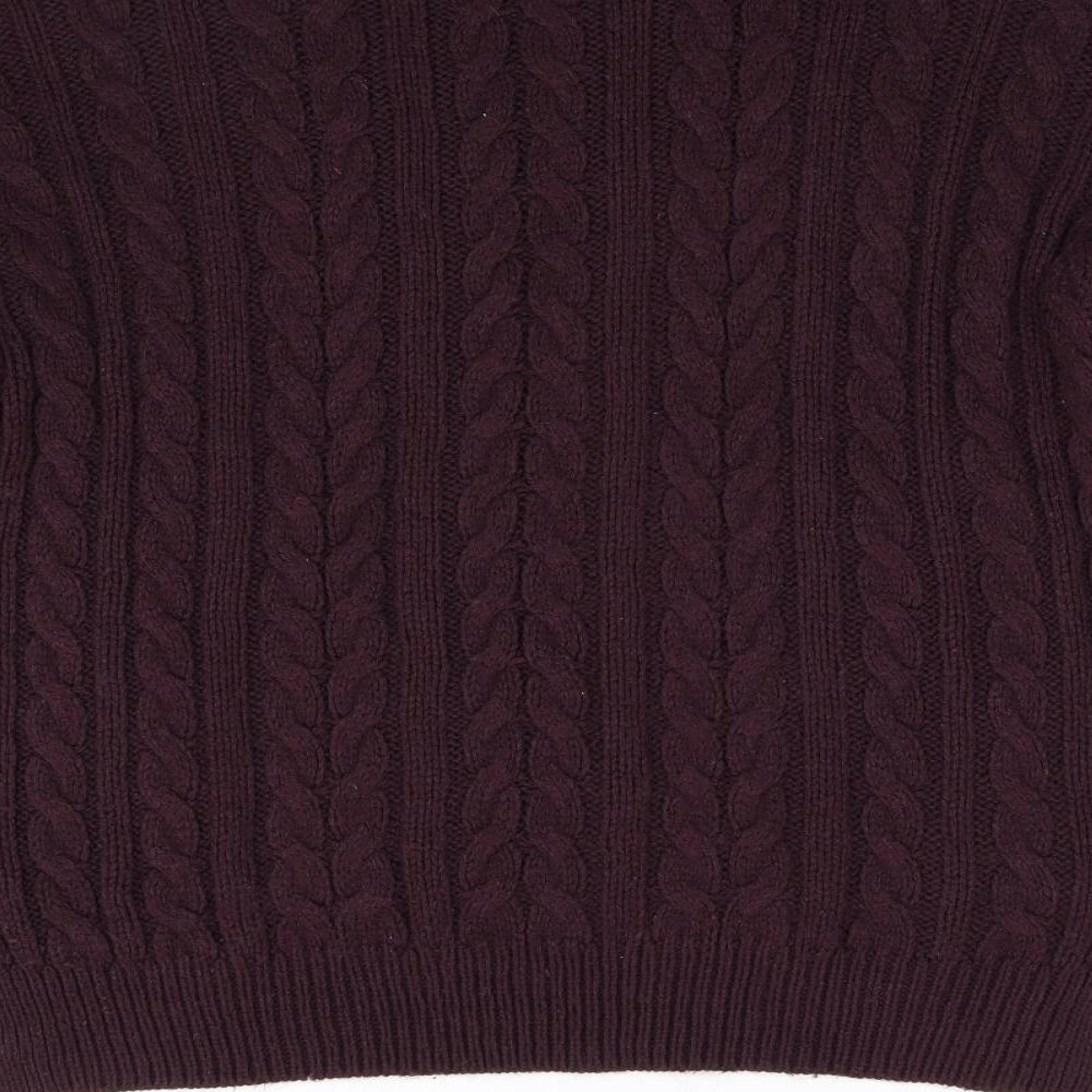 Primark Womens Red Knit Pullover Jumper Size M